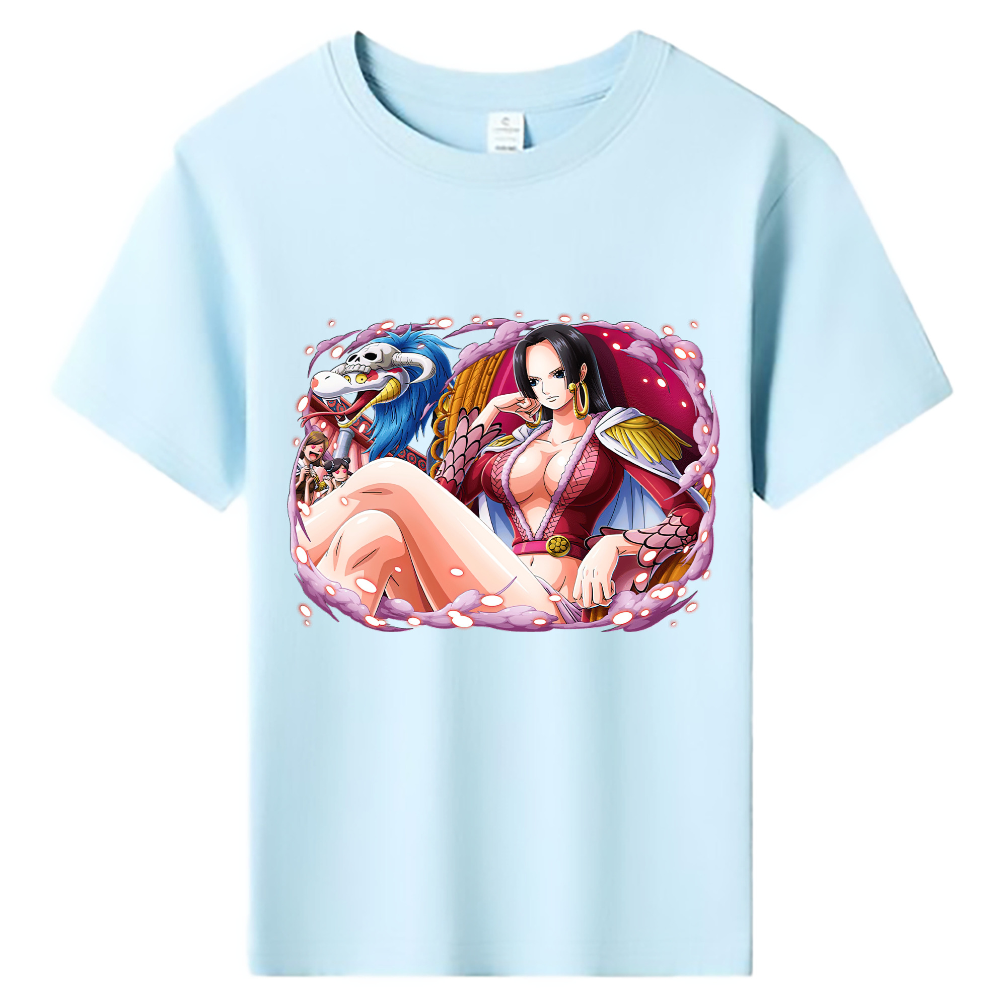 ワンピース ボア・ハンコック ONE PIECE Boa·Hancock 綿100％キッズTシャツ（フロントプリント）